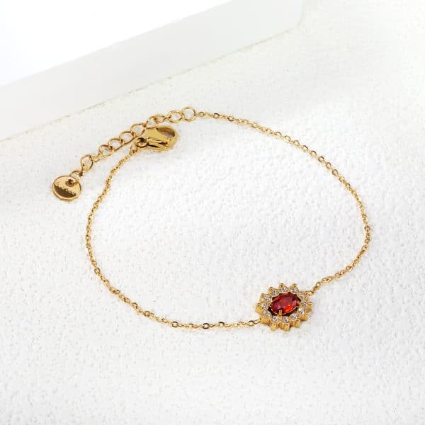 European And American Fashion Round Drop-shaped Stainless Steel Bracelet For Women