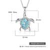 Cute Turtle OPAL Pendant Charm All-match Necklace