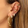 Light Luxury Snake Shaped Earring Set