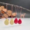 Bohemian Drop-shaped Yellow Turquoise Simple Earrings