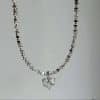 Super Copper Inlaid Zircon Love Pendant Necklace Summer Irregular