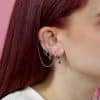 Women's Fashion Stacked Chain Tassel Earring Set