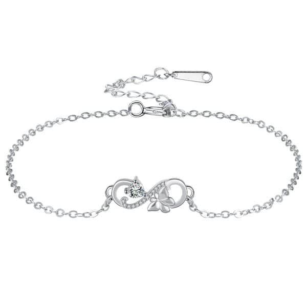 European And American Fashion Infinite Symbol Bracelet Butterfly Women's Adjustable Bracelet