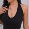 Simple Hip Hop Long Clavicle Chain