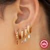Cassidy Diamond Hoops