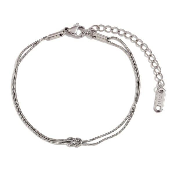 Valentine's Day Knot Snake Stainless Steel Knot Couple Bracelet