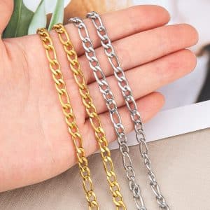 Stainless Steel 18K Gold Color Protection Cross Necklace