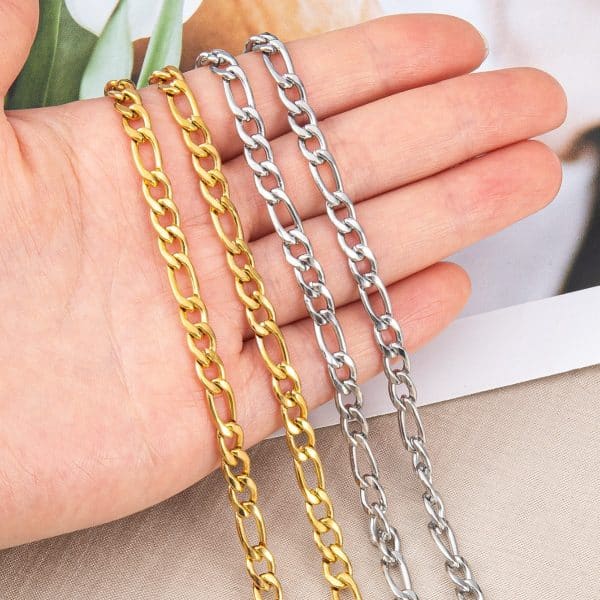 Stainless Steel 18K Gold Color Protection Cross Necklace