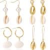 Natural Shell Long Conch Set