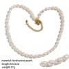 Natural Freshwater Pearl Necklace For Women Light Luxury Minority Sweet Cool Style Clavicle Chain