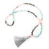 Colorful Natural Stone Necklace Bracelet Set Tianhe Flash Stone