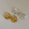Textured Geometric Double-layer Circle Ear Clip Female