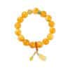 Yellow Chicken Grease Beeswax Gourd Fu Lu Bracelet