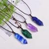 Natural Crystal Rough Hexagonal Prism Energy Stone Jewelry
