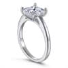 925 Sterling Silver Inlaid Square Zircon Ring