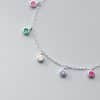 Simple Geometric Round Ornamental Stone Tassel Elegant Graceful Hand Jewelry