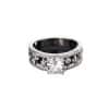 Dewdrop Hollow-out Anti-moissanite Ring High-grade Special Interest Light Luxury