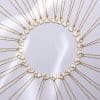 18K Real Gold Plating Letter In White Fritillary Advanced Cold Style Female Clavicle Chain