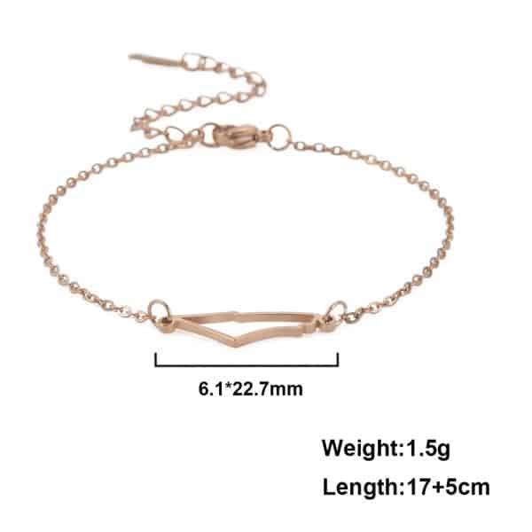 Irregular Hollow Mountain Pendant Bracelet Girls Temperament Jewelry