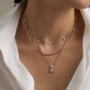 Classic Perfume Bottle Niche Design Necklace