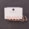 Alloy Metal Hoop Square Earrings Set