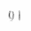 European And American Ins Round Micro-set Color Zircon Ear Buckle