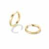 Gold Pigment Ring Earrings Female Circle Ear Studs