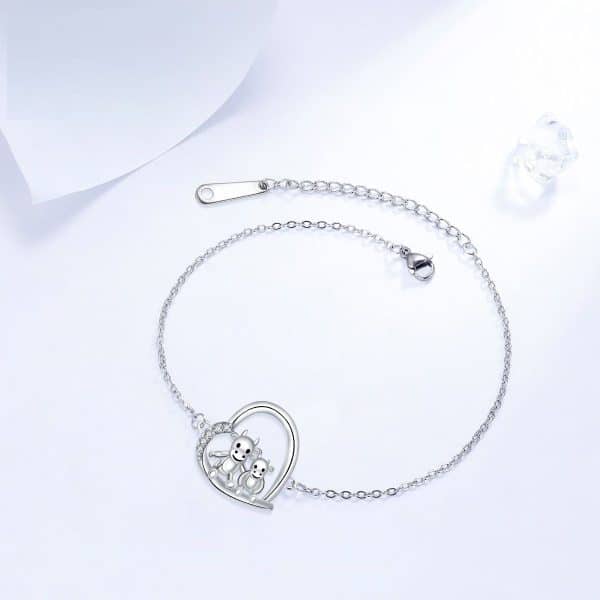 European And American Bracelet High Sense Female With Hearts Cow Bracelet