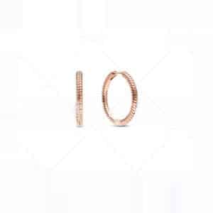 White Copper Silver Plated Bracelet String Beads Rose Gold Gold Circle Ear Studs