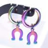 Colorful Steel Titanium Tassel Drop Earrings