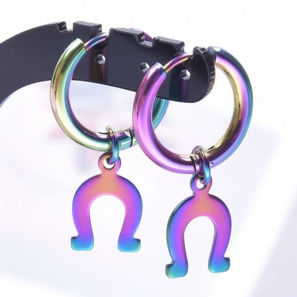 Colorful Steel Titanium Tassel Drop Earrings