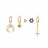 Ladies Fashion Molan Zircon Earrings Set