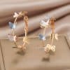 Butterfly Earrings Hollow Multi-layer Big Circle Ear Hook