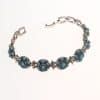 Women's Silver-plated Beautiful Flowers-shaped Diamond Bracelet