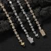 Fashion 6mm Star Zircon Tennis Chain Necklace For Men