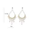 Water drop imitation pearl earrings women