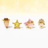 Women's Fashion Color Zircon Earring Set