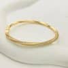 Affordable Luxury Fashion Half Circle Full Diamond Mobius Bracelet