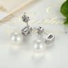 Drop Earrings Fine Jewelry Female Drop Earrings with Pearls Earrings 925 Sterling Silver Jewelry Mother's Day Gift