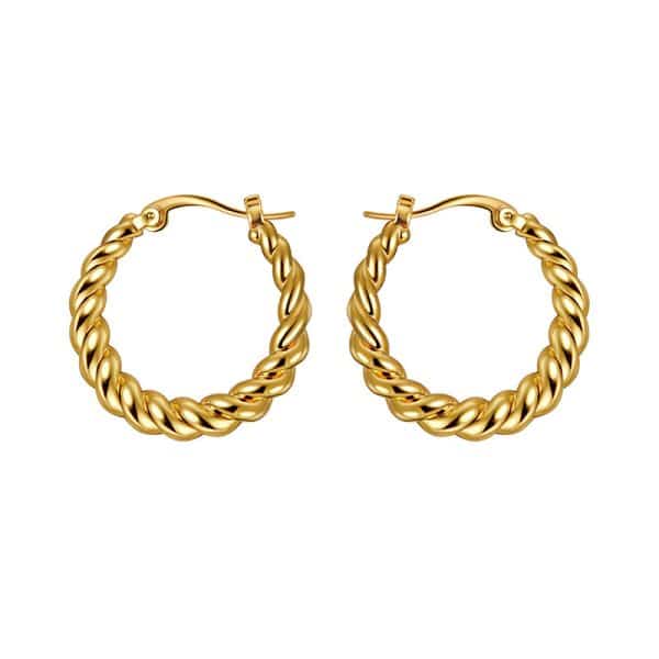 Versatile Circle French Vintage Twist Earrings
