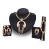 Electroplating Alloy Four-piece Bridal Jewelry Set