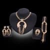 Electroplating Alloy Four-piece Bridal Jewelry Set