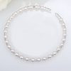 Bridal bridal accessories 8MM handmade pearls, Rhinestone necklaces, necklaces, bracelets, earrings, three sets of suits