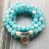 8mm frosted Amazon Stone Bracelet