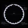 Bridal bridal accessories 8MM handmade pearls, Rhinestone necklaces, necklaces, bracelets, earrings, three sets of suits