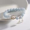 Aquamarine Freshwater Pearl Bracelet For Women