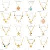 Shell Starfish Sun Stainless Steel Necklace