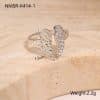 European And American Hollow Heart Shape With Diamond Pendant Stainless Steel Necklace