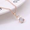 , Europe and America new jewelry, crystal earrings, jewelry set, Korean version of the bride necklace, gold-plated butterfly pendant