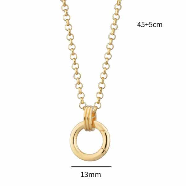 DIY Basic Open Chain Copper Plating 18K Gold Color Protection